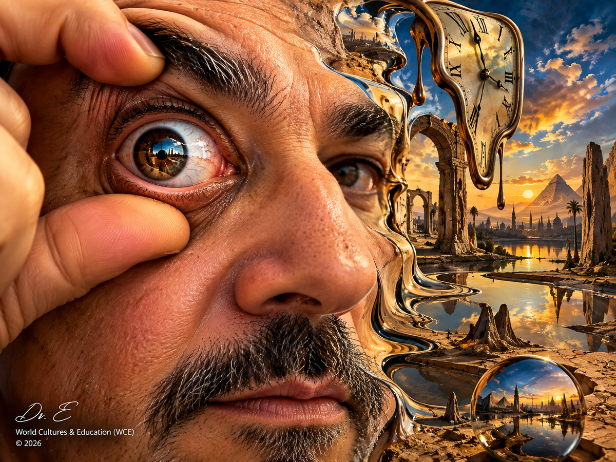 Dr. E Eye of the Desert surreal artwork