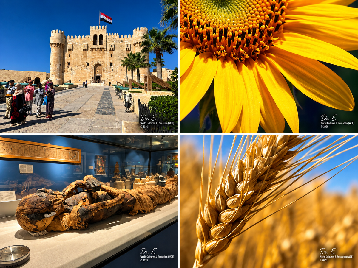 Dr. E Egyptian heritage and nature artwork